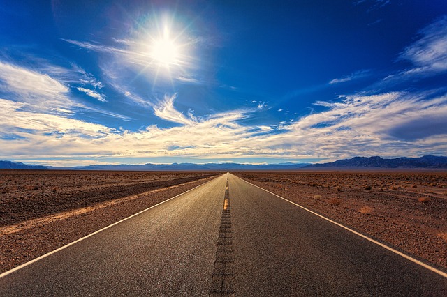 silnice v poušti