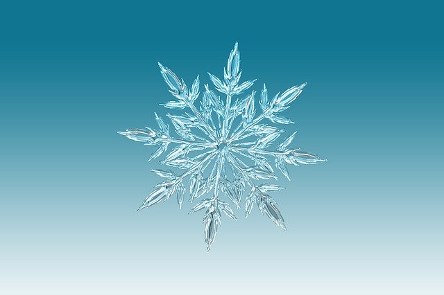 sněhová vločka – v tomto případě jako symbol přicházející zimy